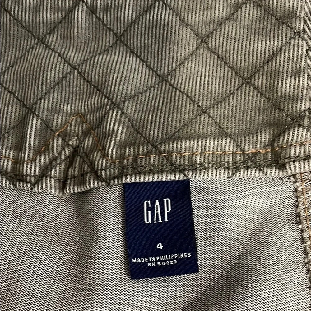 Vintage GAP Brown Corduroy Snap Front Mini Skirt Size 4 - Picture 6 of 7